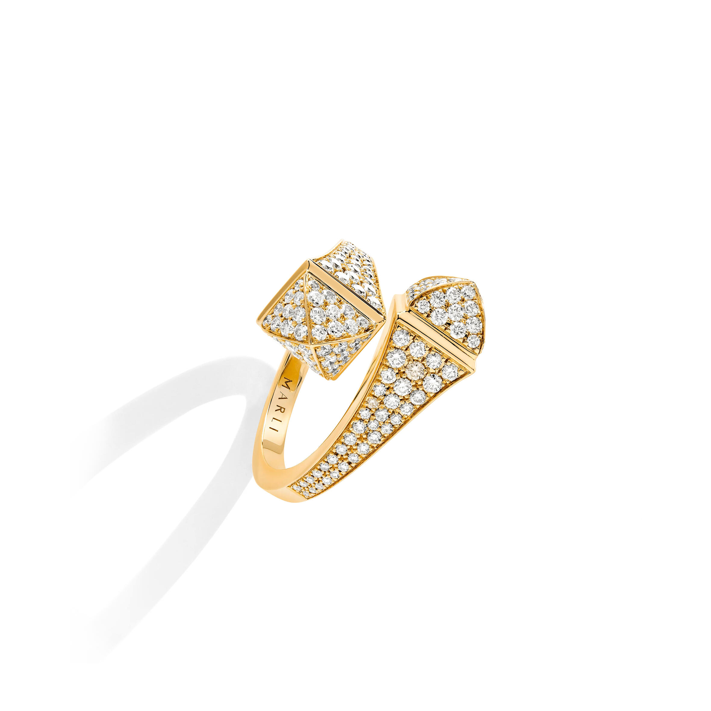 MARLI NEW YORK 18 KARAT GOLD FULL DIAMOND RING CLEO-R7